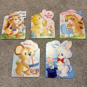 Vintage Current Baby Animal Birthday Cards Lot of 5 designs by Colvin Borgo